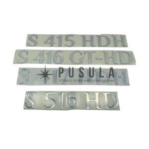 SETRA ŞOFÖR - ÖN KAPI ÜST YAZI - DAMLA